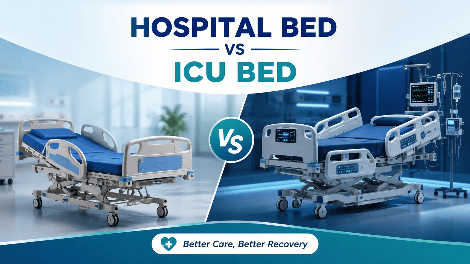 Read more about the article Hospital Bed vs ICU Bed: What’s The Difference 